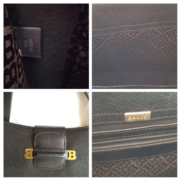 NWOT- Bally Black Handbag - Picture 3 of 8